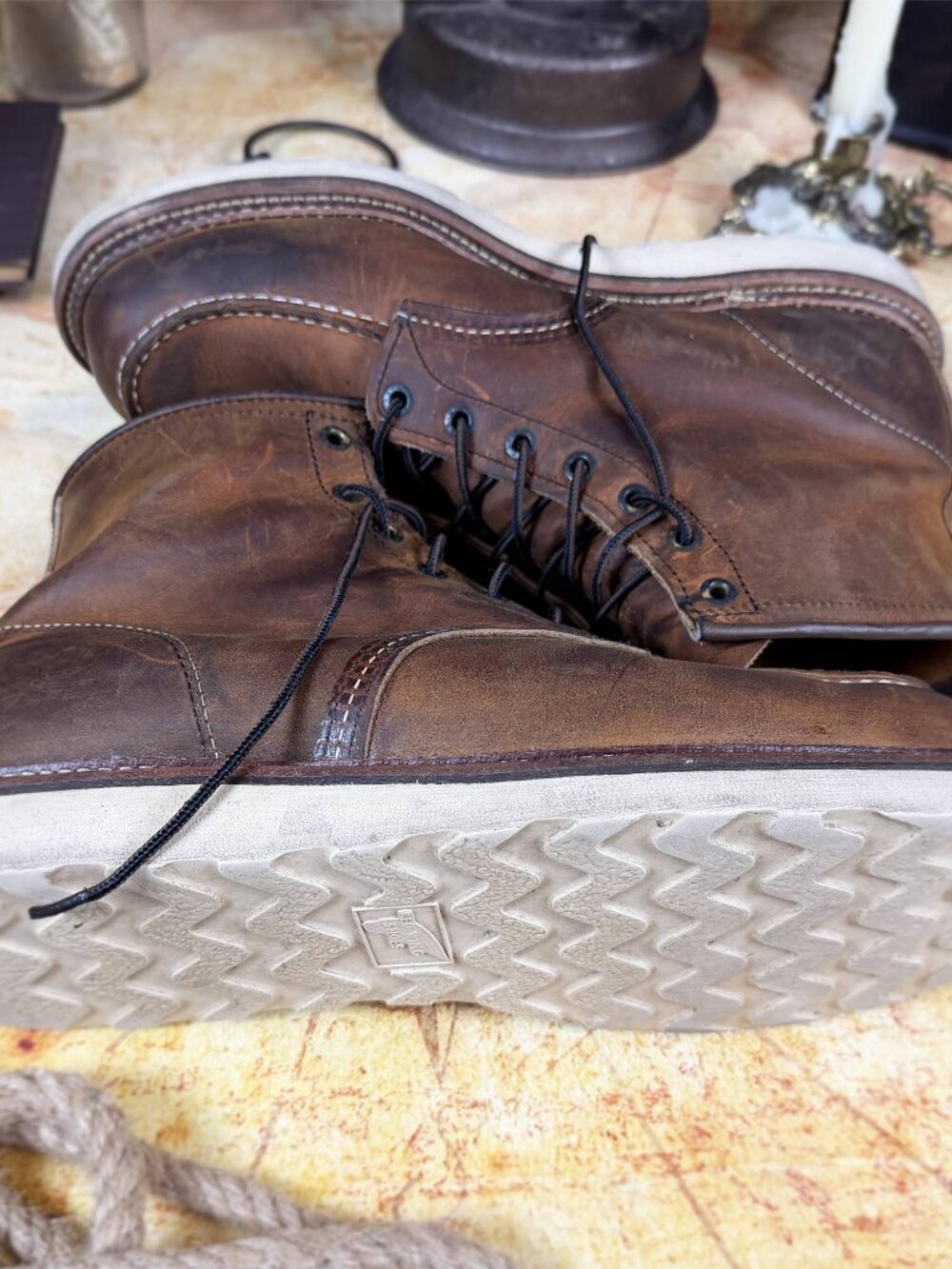 Red Wing Heritage 1907 Classic Moc Boots | Copper Rough & Tough | Men's 11.5 D - Picture 2 of 16